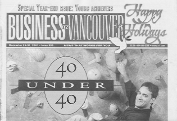 David Yochlowitz on cover of Business in Vancouver newspaper