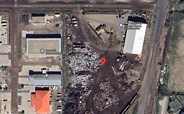 Aerial view of ABC Recycling Grande Prairie