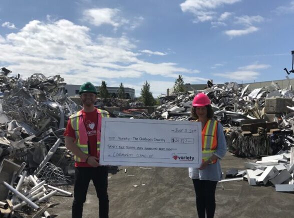 ABC Recycling Cheque for Community Clean Up for Kids