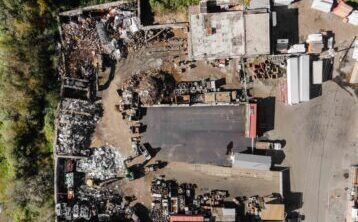 Aerial shot of Abbotsford ABC Recycling